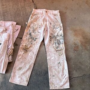 Vintage paint splattered jeans